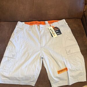 Free Band Men's Light Gray Cargo Shorts